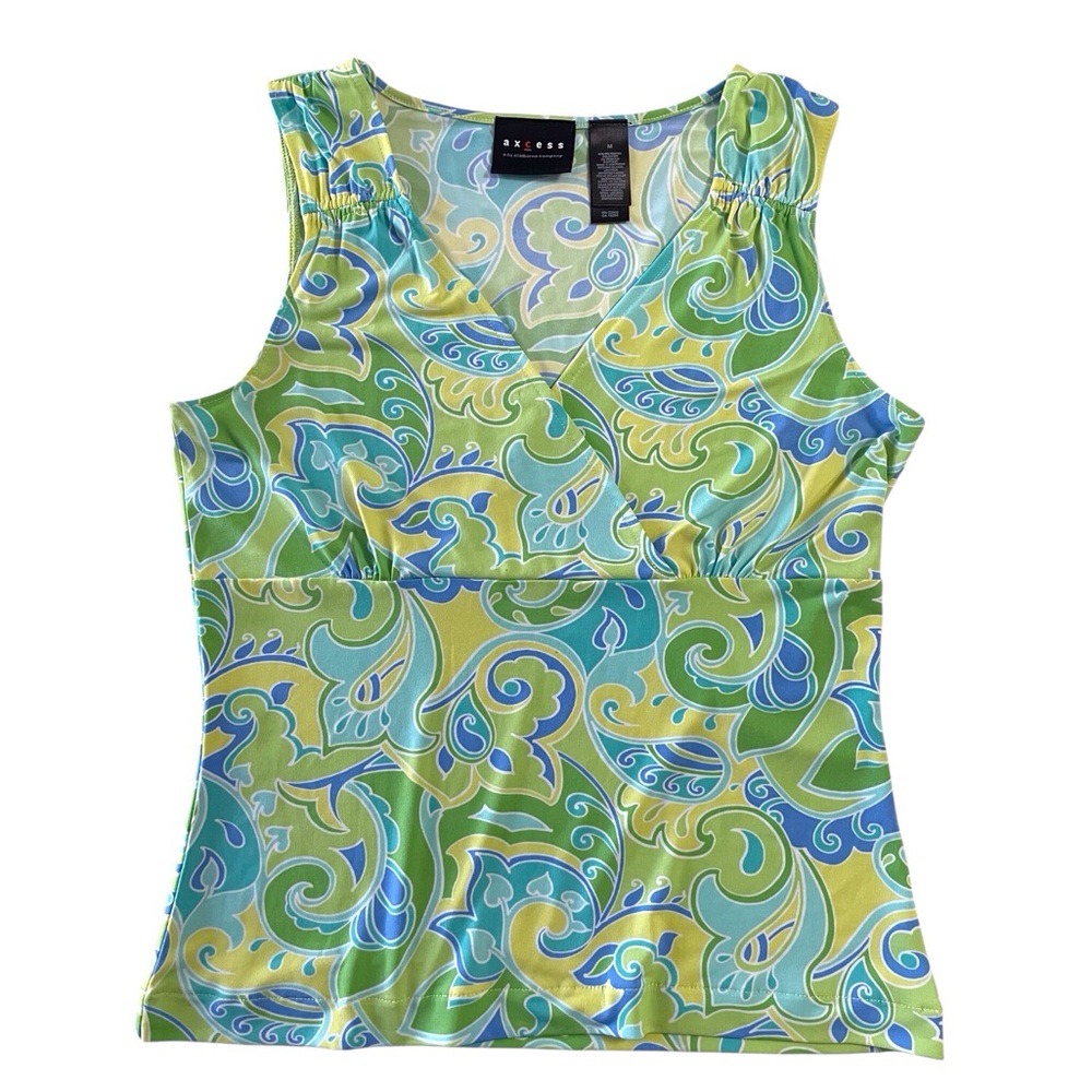 90s Y2K Bright Paisley Tank Top